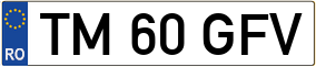 Truck License Plate